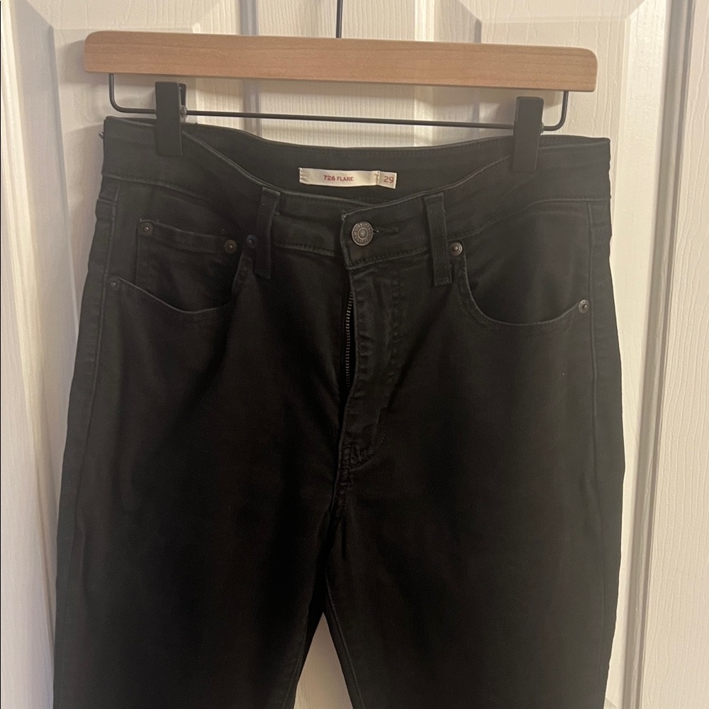 Dark Black Denim Jeans